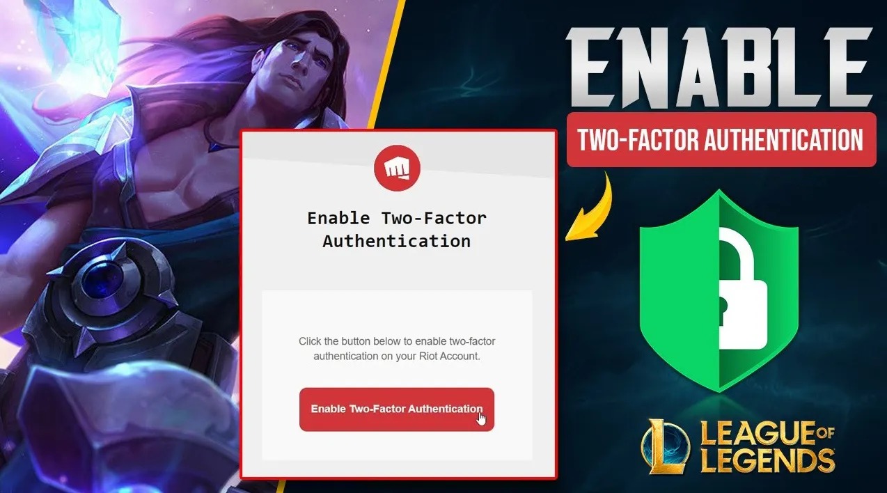how to enable two factor authenticator in lol